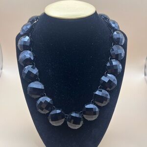 Elegant Black Beaded Necklace